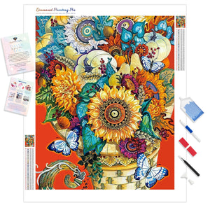 Flower Basket Floral | Diamond Painting