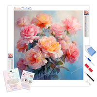 Delicate Roses | Diamond Painting