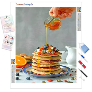 Sweet Pancake with Honey | Diamond Painting