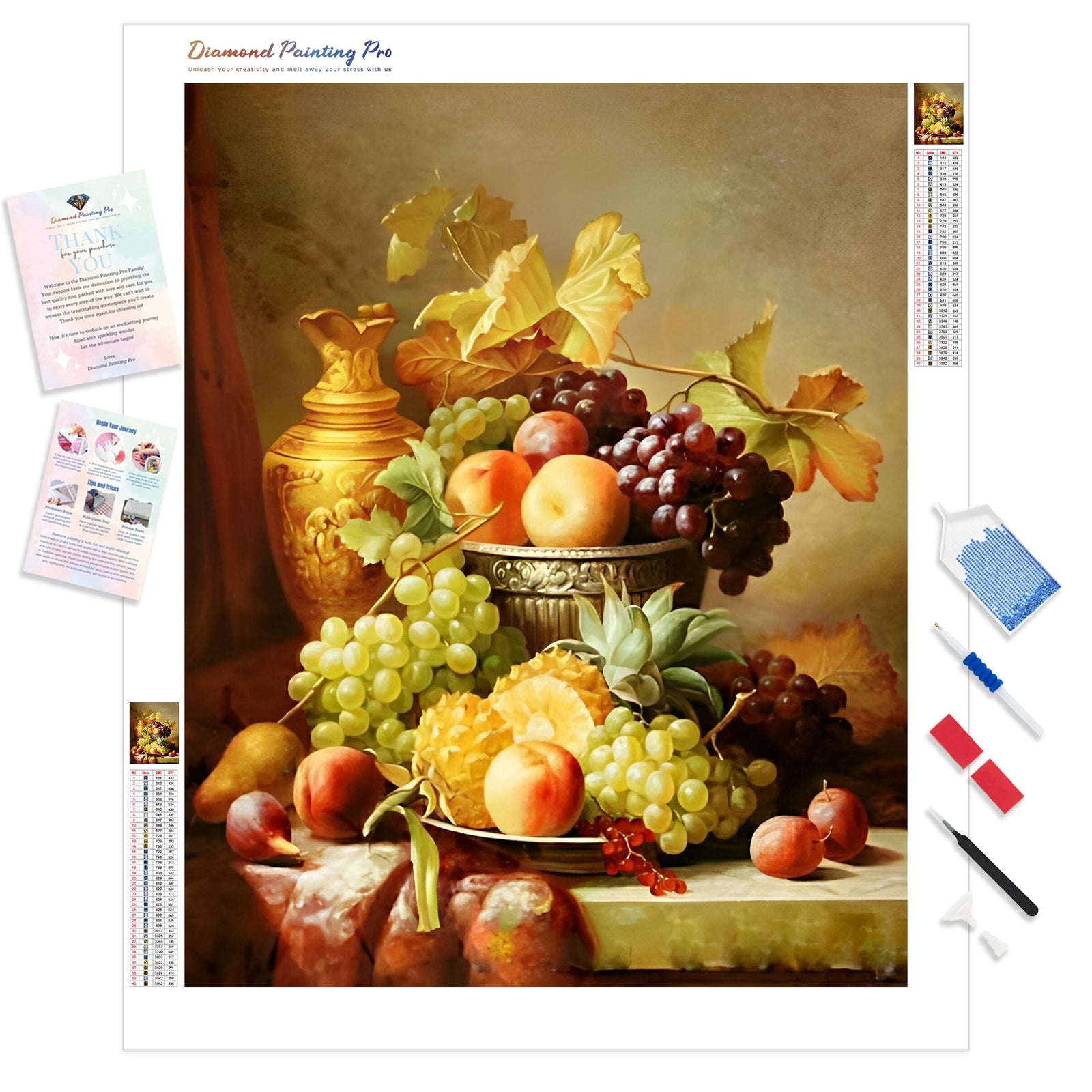 A Still Life | Diamond Painting Kit - Full Drill - Square or Round Diamonds with AB Drills Option