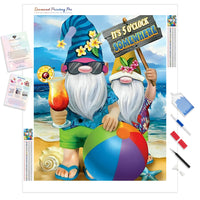 Gnome's Beach Vacation | Diamond Painting