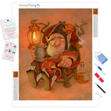 Halloween Gnome | Diamond Painting Kit - Full Drill - Square or Round Diamonds with AB Drills Option