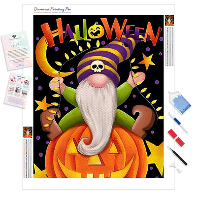 Halloween Gnomes Pumpkins | Diamond Painting