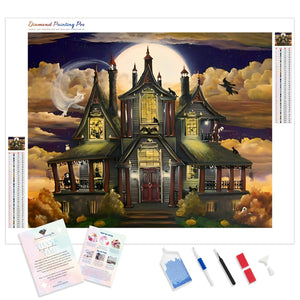 Halloween Night House | Diamond Painting