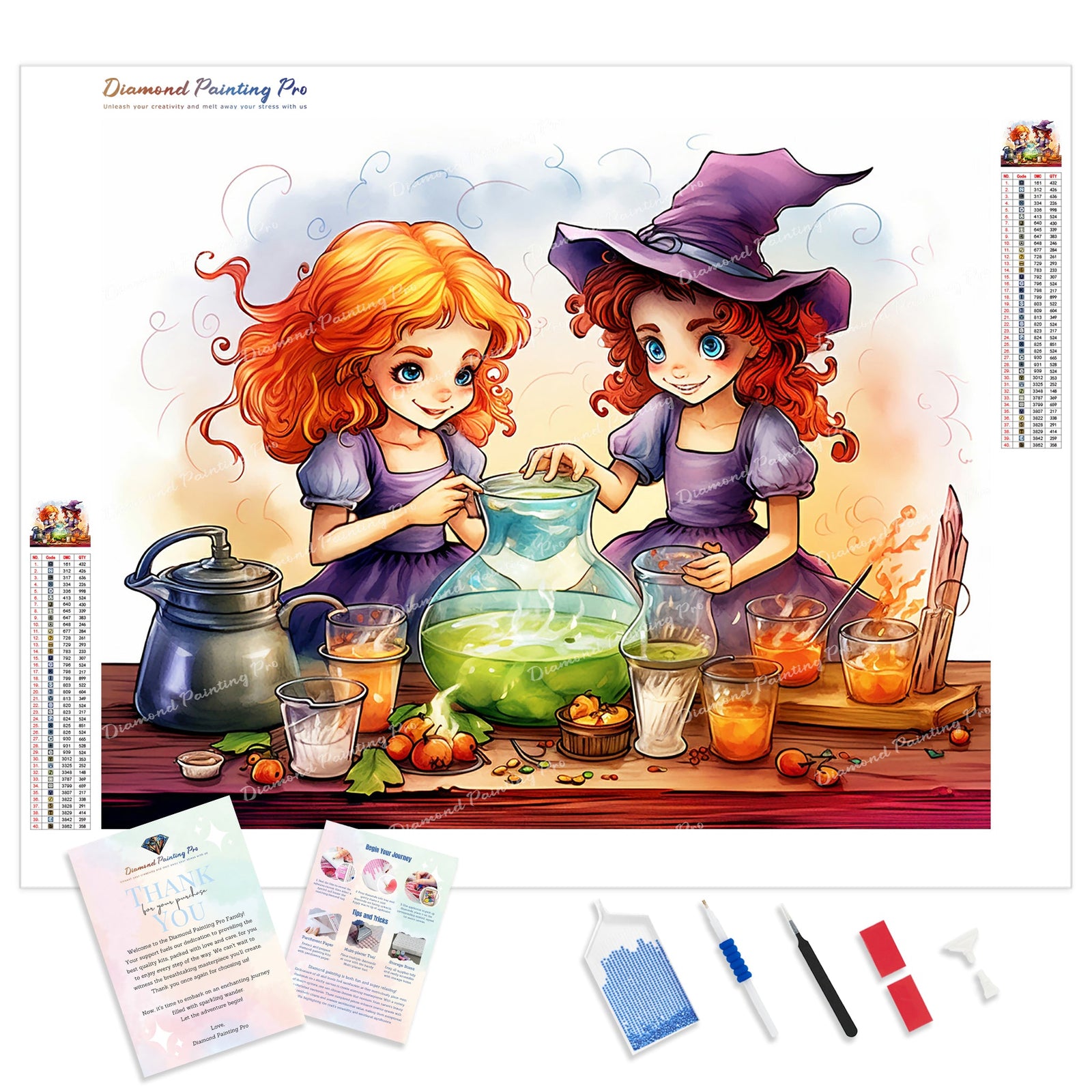 Potion Playtime | Diamond Painting Kit - Full Drill - Square or Round Diamonds with AB Drills Option