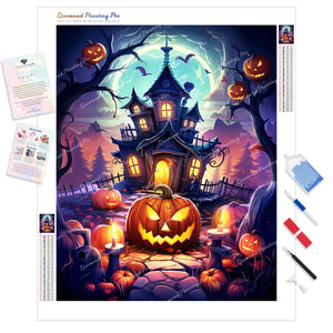 Haunted Pumpkin Manor | Diamond Painting