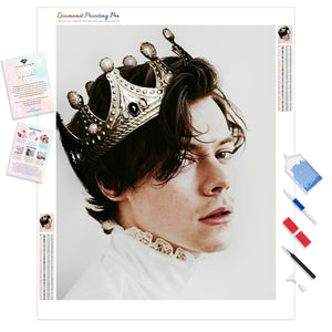 Harry Styles with Crown | Diamond Painting