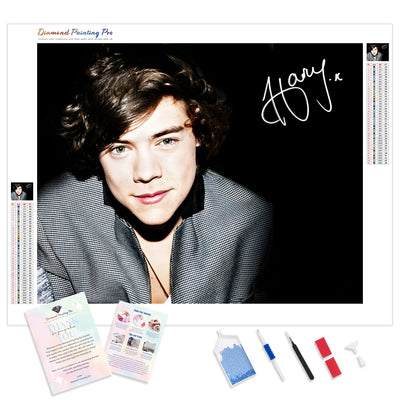 Harry Styles Signature | Diamond Painting Kit - Full Drill - Square or Round Diamonds with AB Drills Option