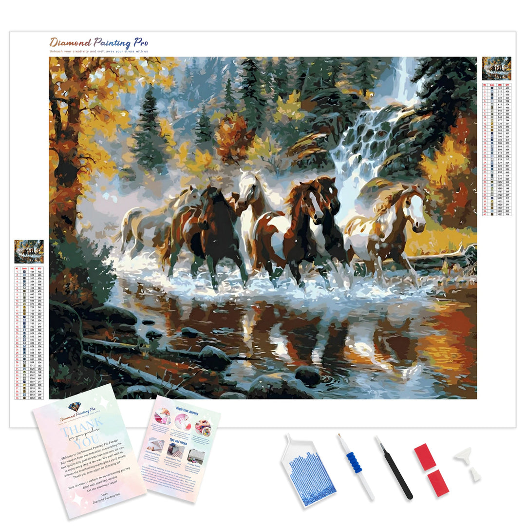 Beautiful Arabian Horses Diamond Painting Kit with Free Shipping – 5D  Diamond Paintings