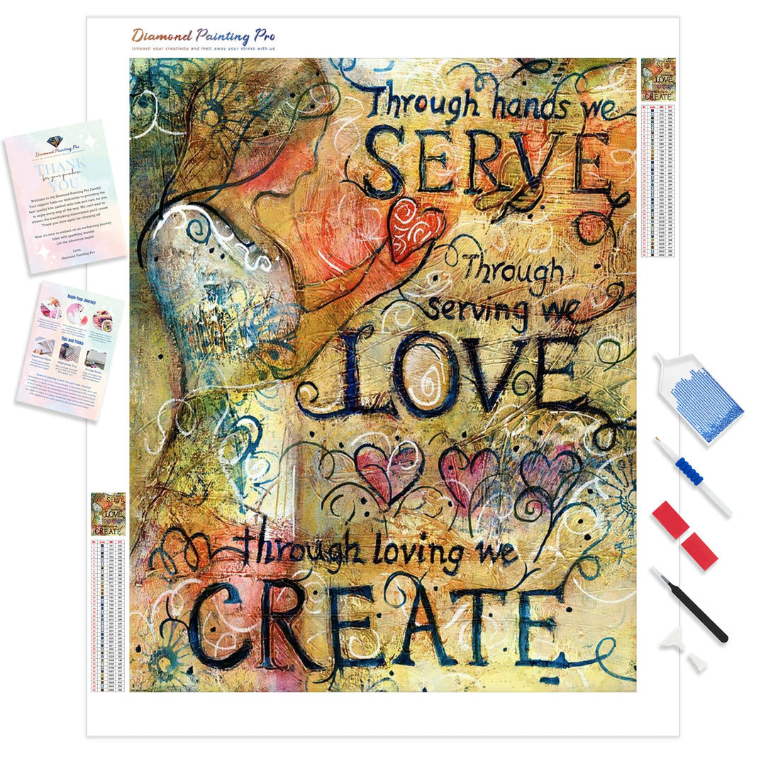 Serve Love Create | Diamond Painting