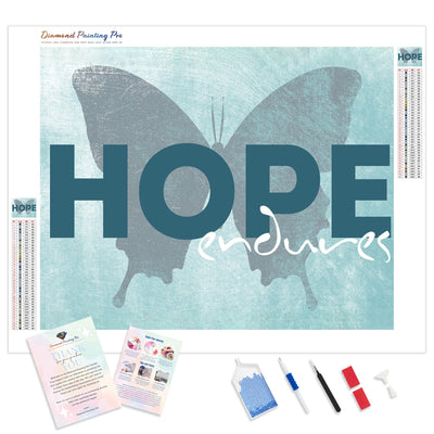 Hope Endures | Diamond Painting Kit - Full Drill - Square or Round Diamonds with AB Drills Option