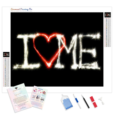 I Love Me | Diamond Painting Kit - Full Drill - Square or Round Diamonds with AB Drills Option