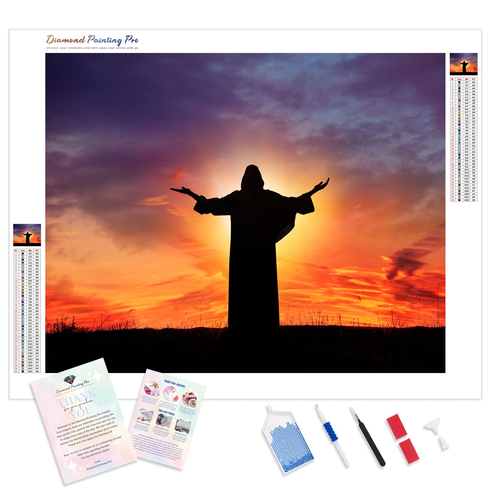 Faith in God | Diamond Painting Kit - Full Drill - Square or Round Diamonds with AB Drills Option