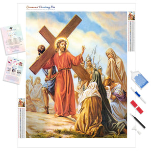 Religious Jesus Icon | Diamond Painting Kit - Full Drill - Square or Round Diamonds with AB Drills Option