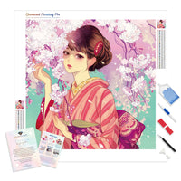 Geisha Cherry Blossom | Diamond Painting