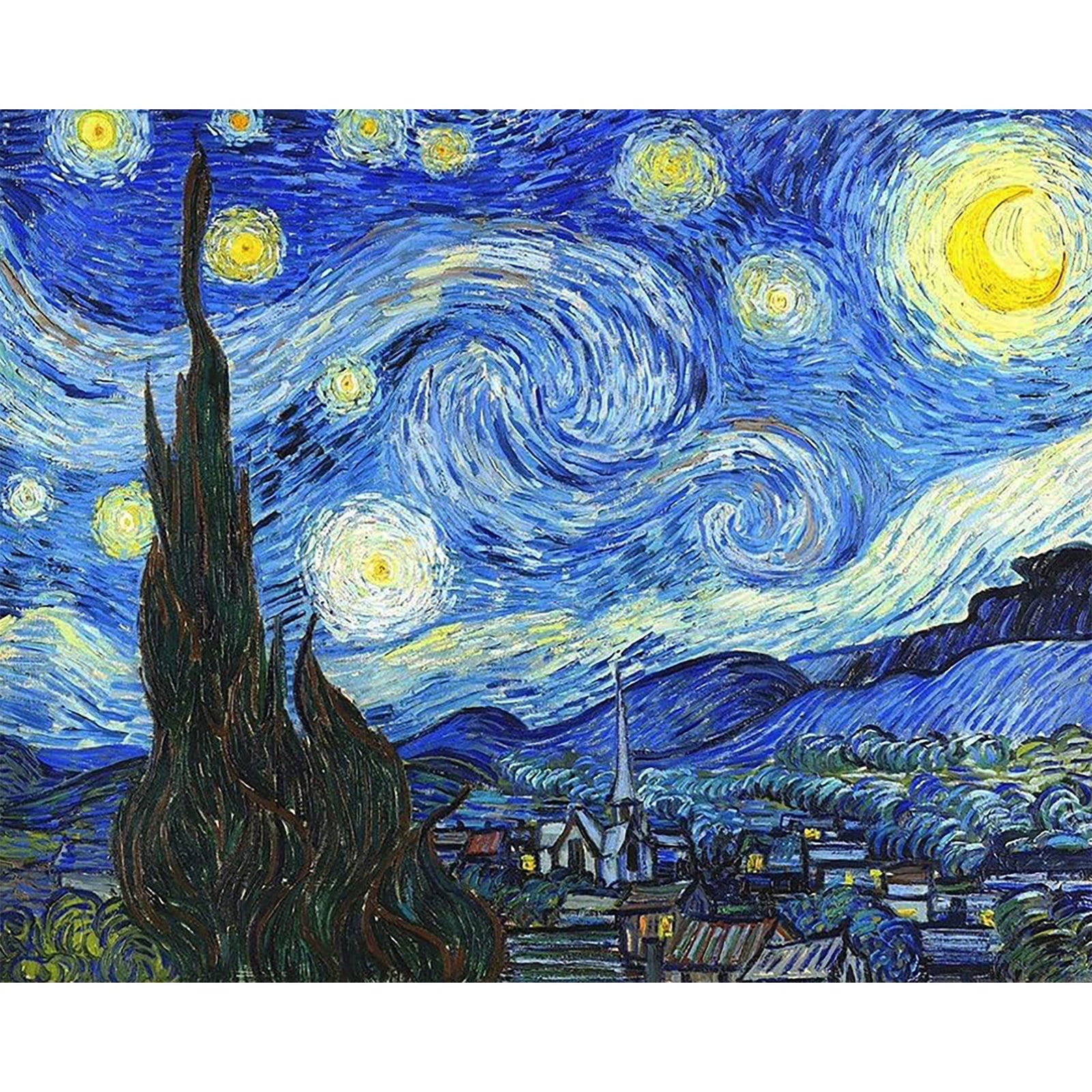 Starry Night | Diamond Painting Design - Full Drill Diamond Art with 5d Square or Round Diamonds - AB Drills Available