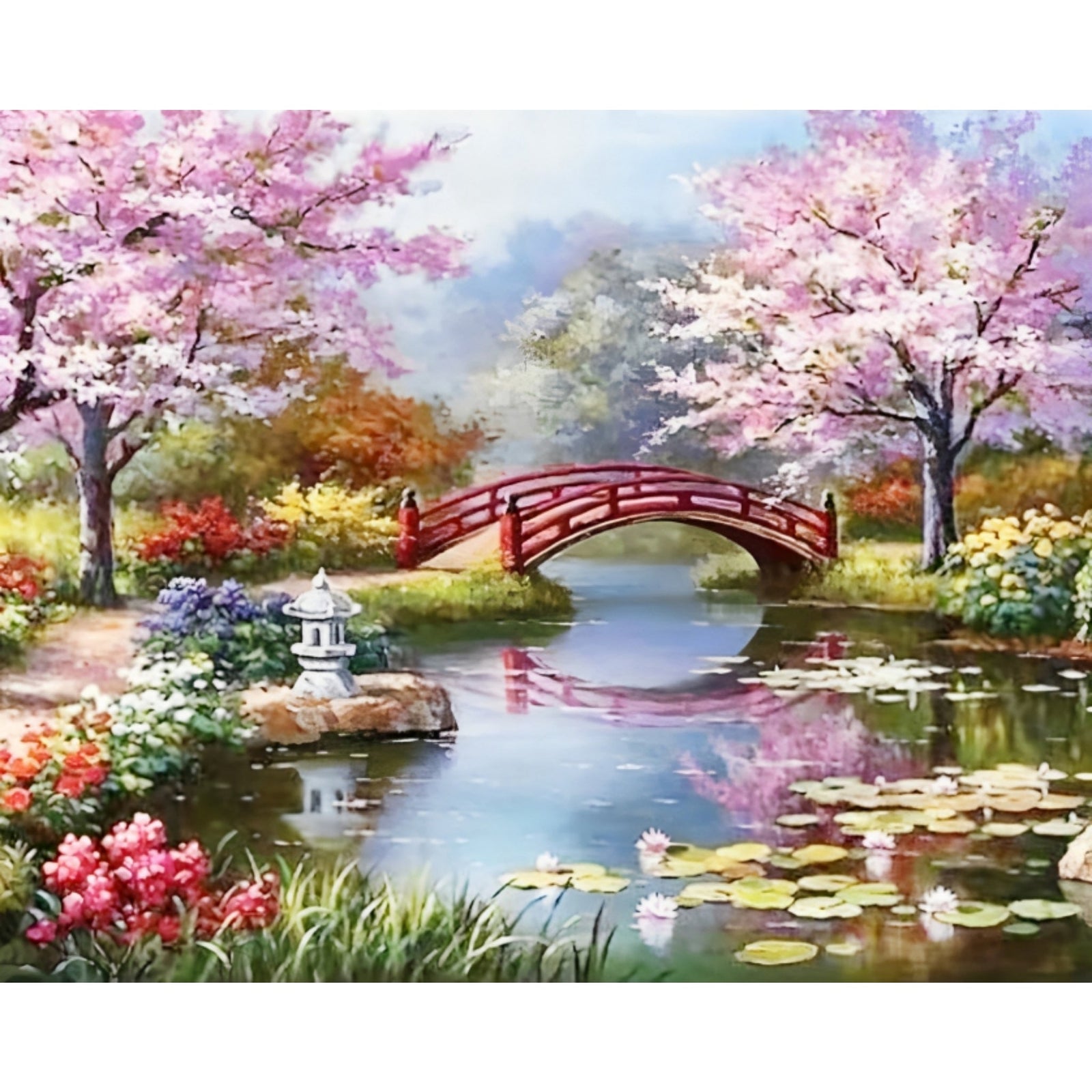 Japanese Garden | Diamond Painting Design - Full Drill Diamond Art with 5d Square or Round Diamonds - AB Drills Available