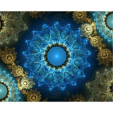 Abstract Mandala Print | Diamond Painting Design - Full Drill Diamond Art with 5d Square or Round Diamonds - AB Drills Available