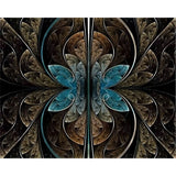 Multicolored Symmetrical Fractal Pattern | Diamond Painting Design - Full Drill Diamond Art with 5d Square or Round Diamonds - AB Drills Available