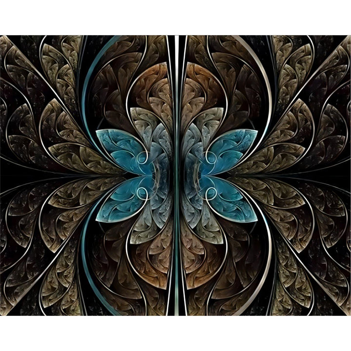 Multicolored Symmetrical Fractal Pattern | Diamond Painting