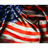 American Flag | Diamond Painting Design - Full Drill Diamond Art with 5d Square or Round Diamonds - AB Drills Available