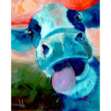 Cute Cow | Diamond Painting Design - Full Drill Diamond Art with 5d Square or Round Diamonds - AB Drills Available