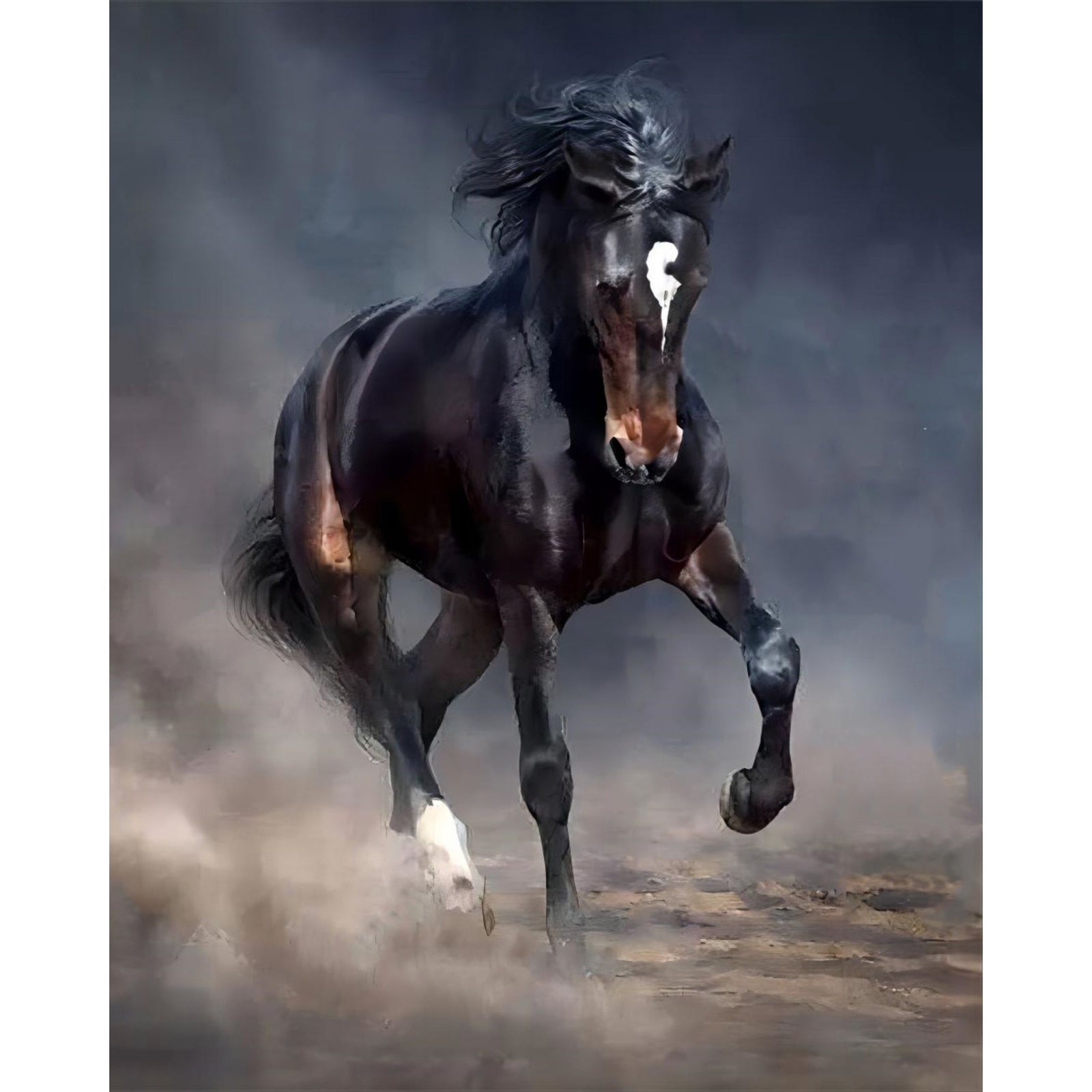 Wild Horse | Diamond Painting Design - Full Drill Diamond Art with 5d Square or Round Diamonds - AB Drills Available