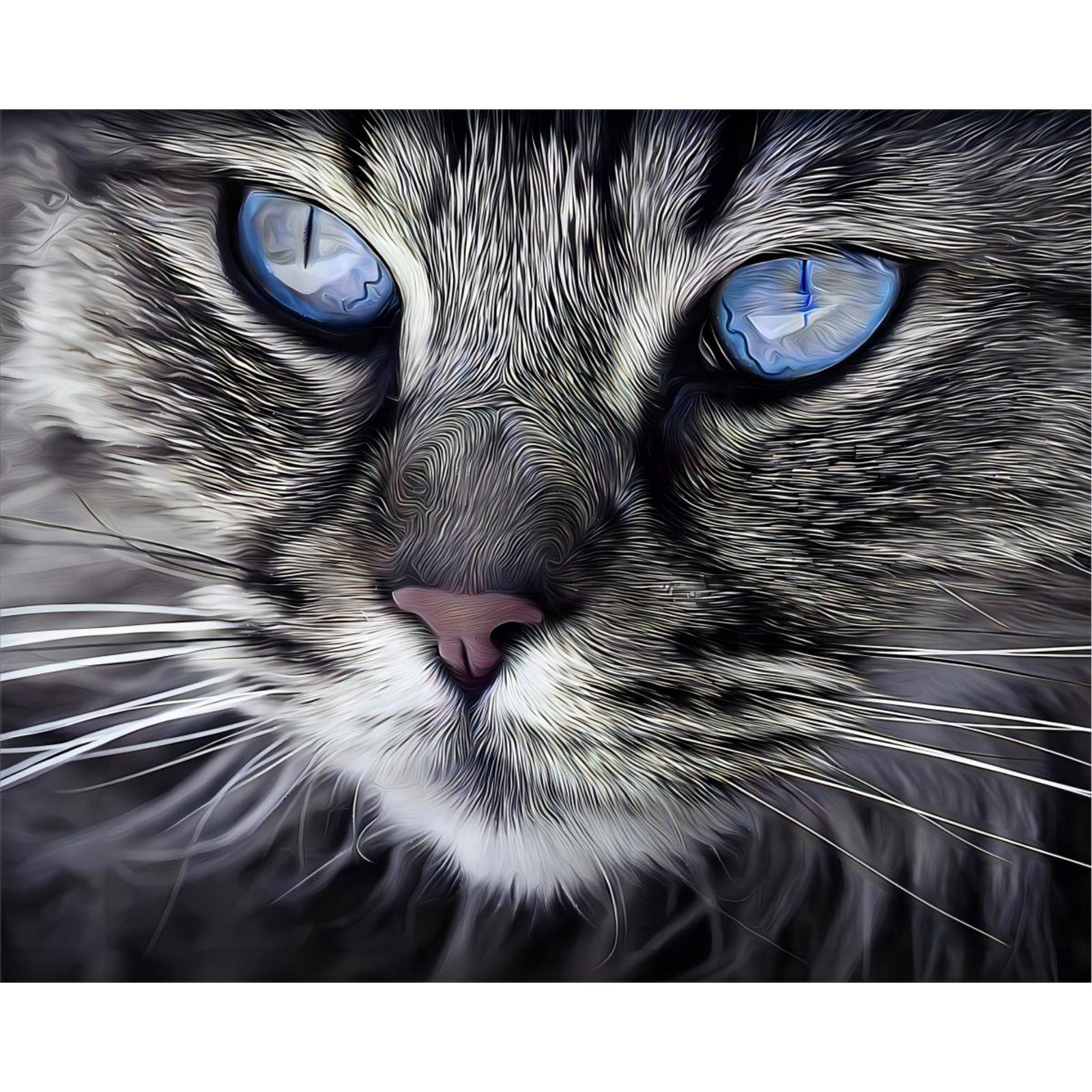 Cat's Eyes | Diamond Painting Design - Full Drill Diamond Art with 5d Square or Round Diamonds - AB Drills Available