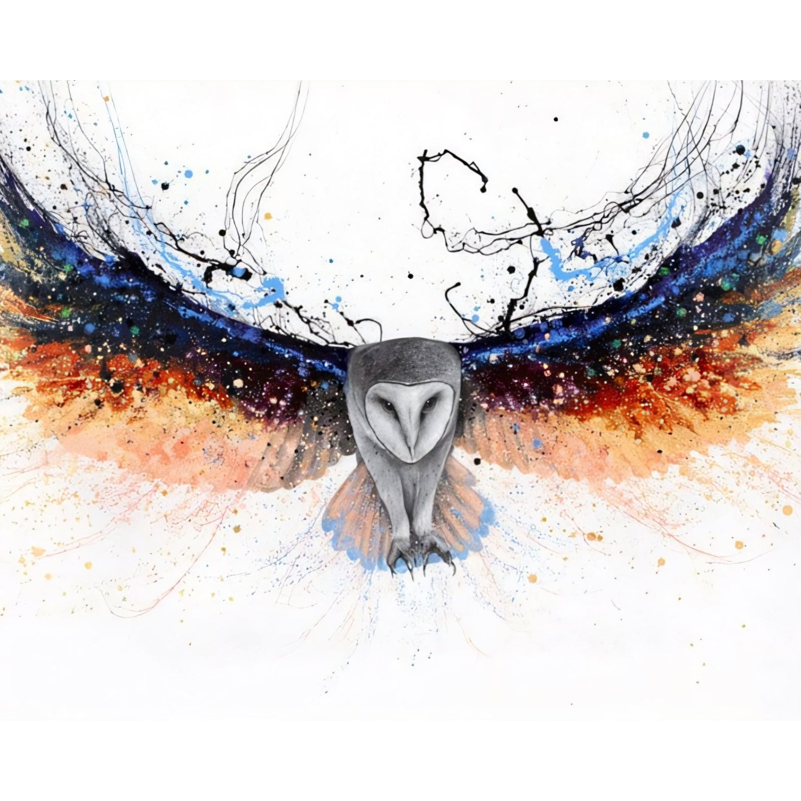 Omnipotent Owl | Diamond Painting Design - Full Drill Diamond Art with 5d Square or Round Diamonds - AB Drills Available