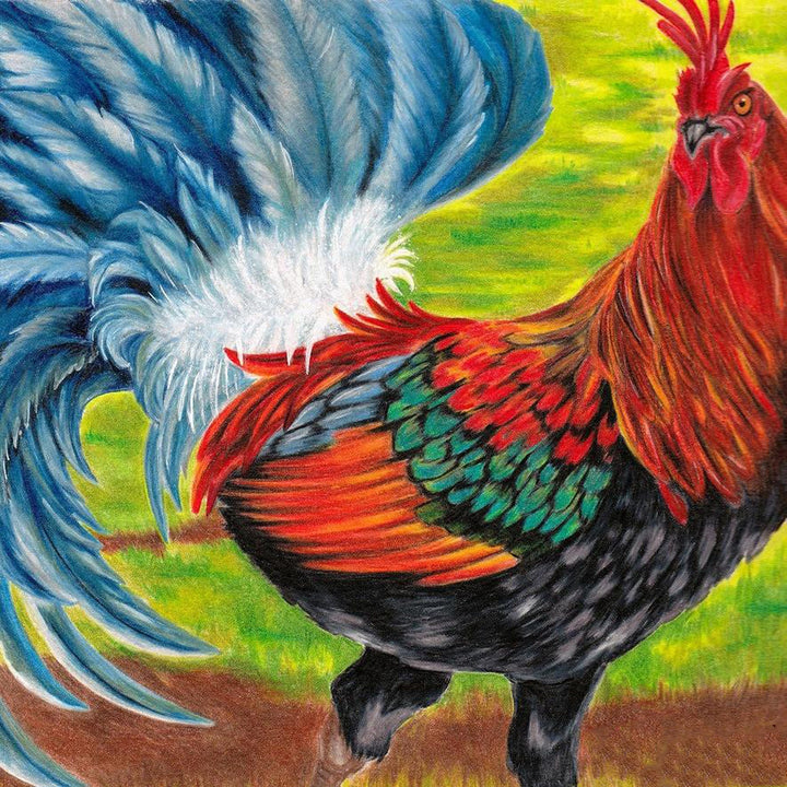 Rooster drawing | Diamond Painting