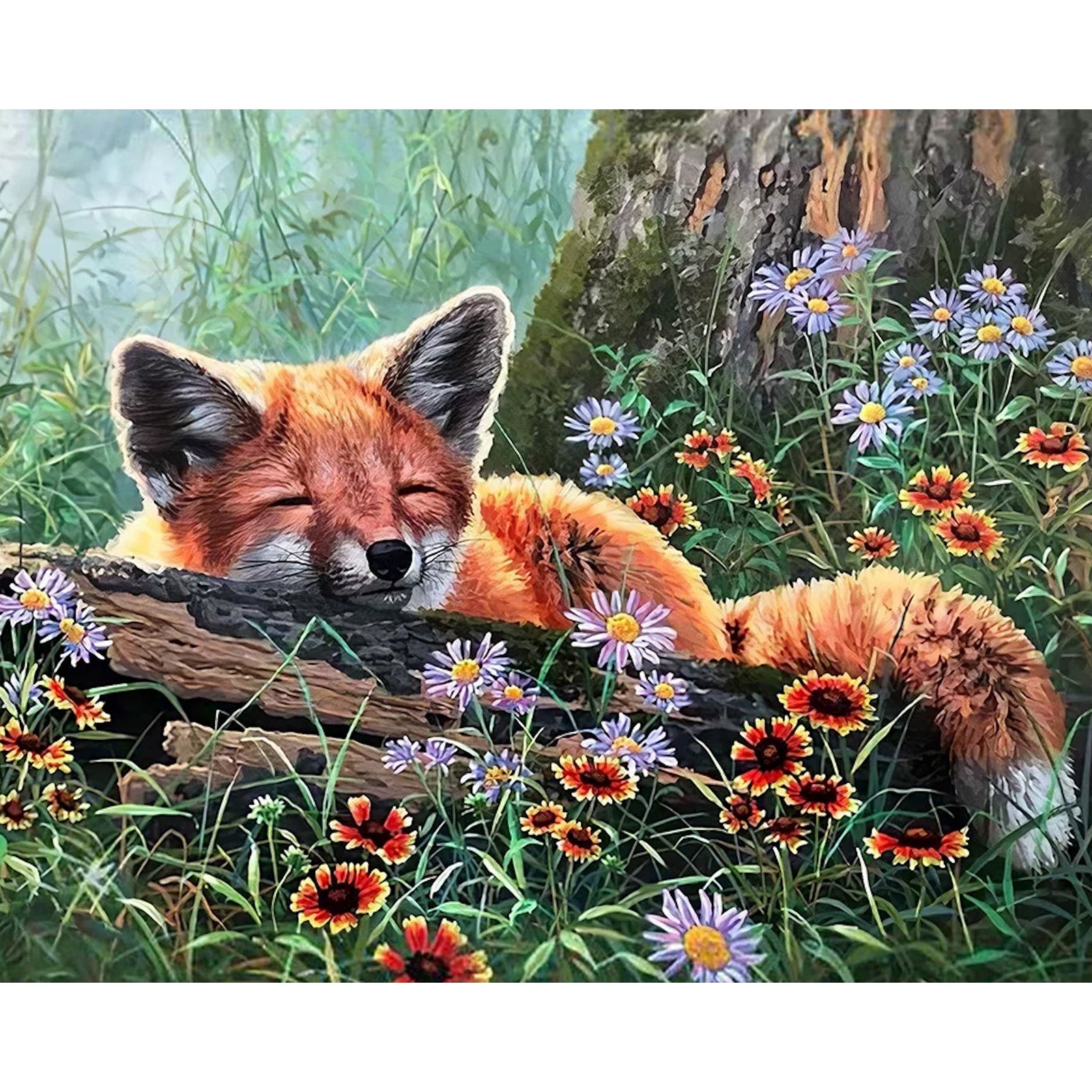 Lovely Fox | Diamond Painting Design - Full Drill Diamond Art with 5d Square or Round Diamonds - AB Drills Available