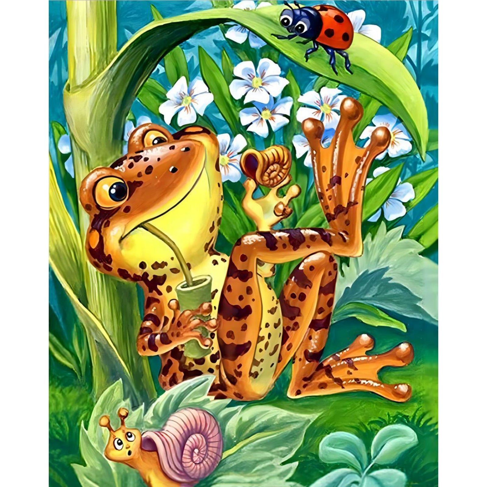 Frog | Diamond Painting Design - Full Drill Diamond Art with 5d Square or Round Diamonds - AB Drills Available