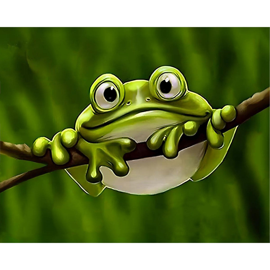 The Green Frog | Diamond Painting