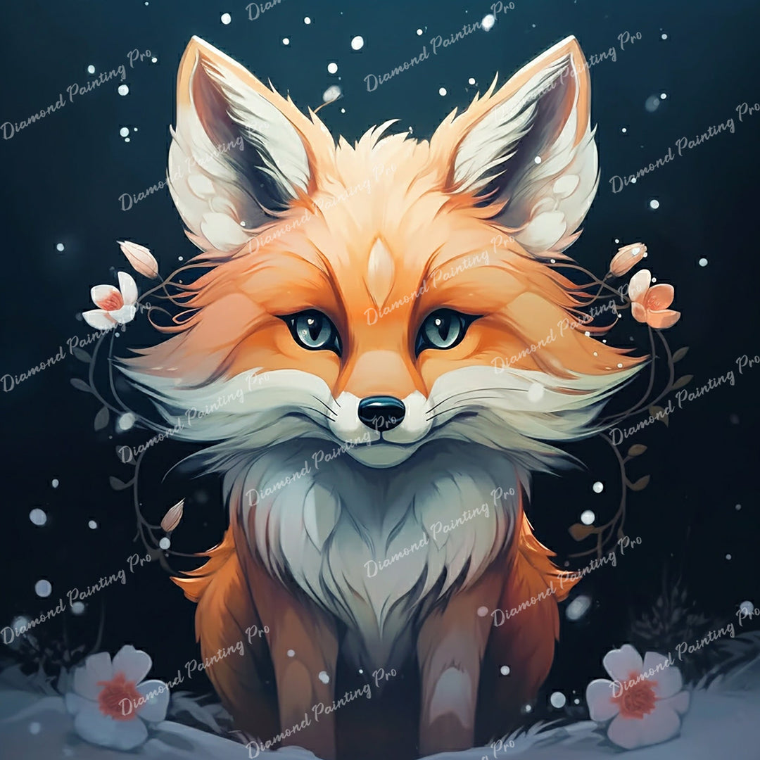 Snowy Fox's Secret | Diamond Painting