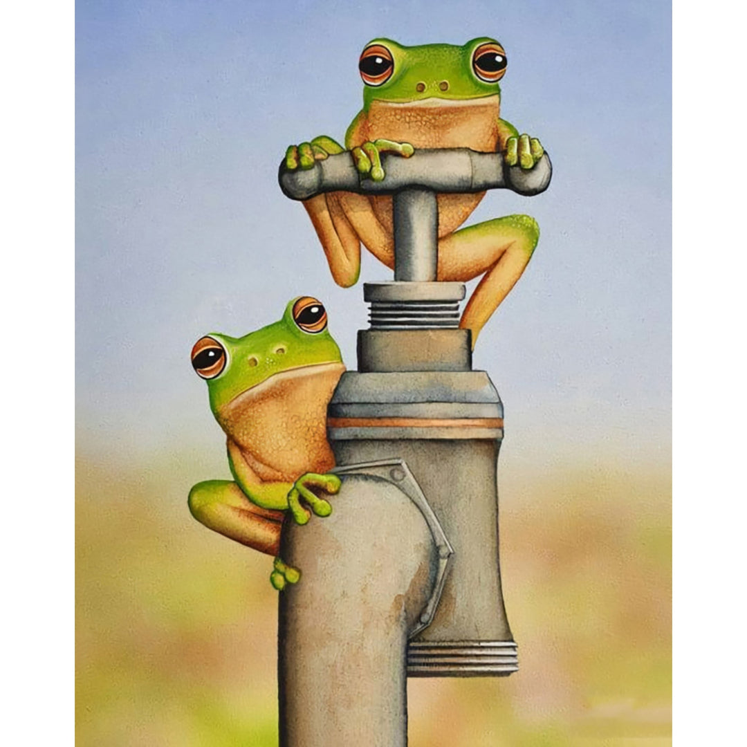 Frogs On Tap | Diamond Painting