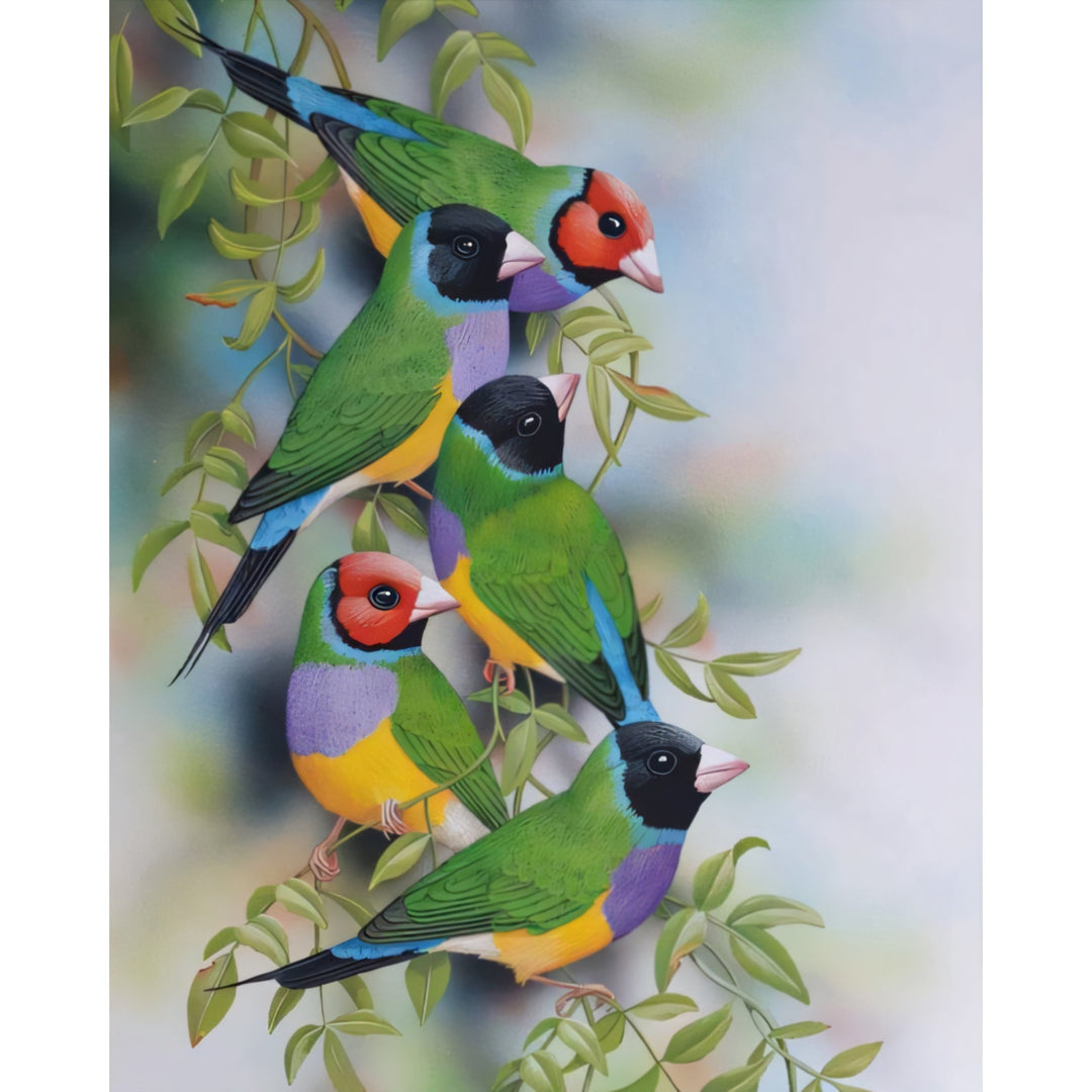 Gouldian Finches | Diamond Painting