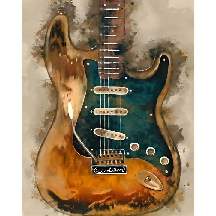 Stevie Ray Vaughan's Guitar | Diamond Painting