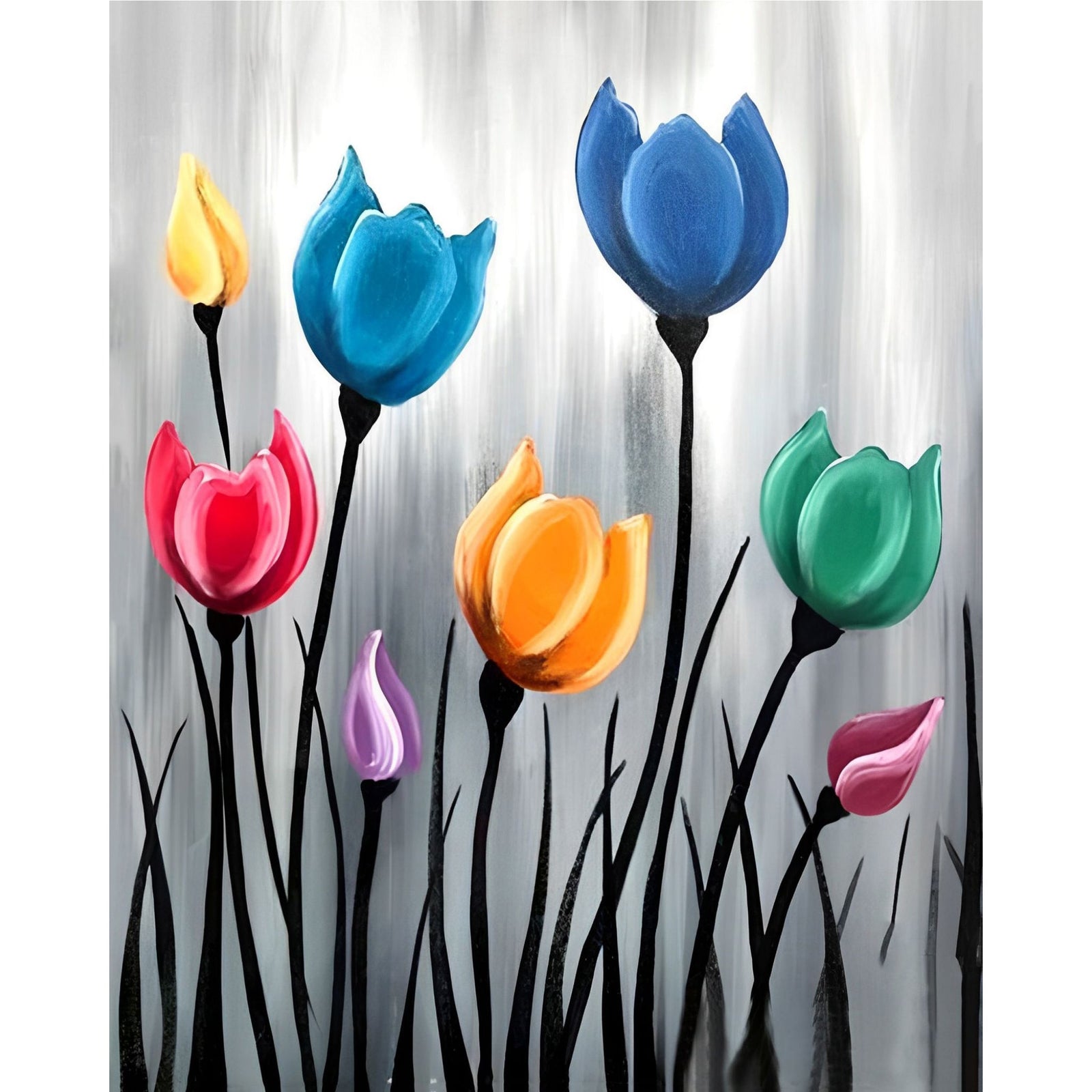 Tulips | Diamond Painting Design - Full Drill Diamond Art with 5d Square or Round Diamonds - AB Drills Available