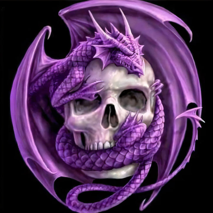 Purple Dragon Skull | Diamond Painting