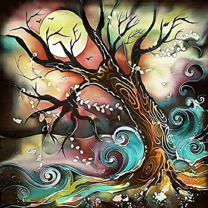 Creepy Tree Scenery | Diamond Painting