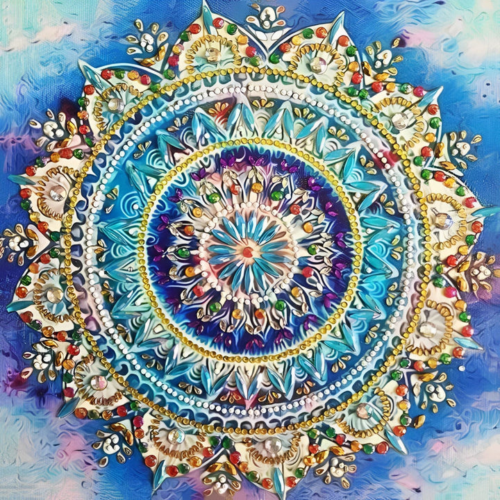 Crystal Abstract Mandala | Diamond Painting