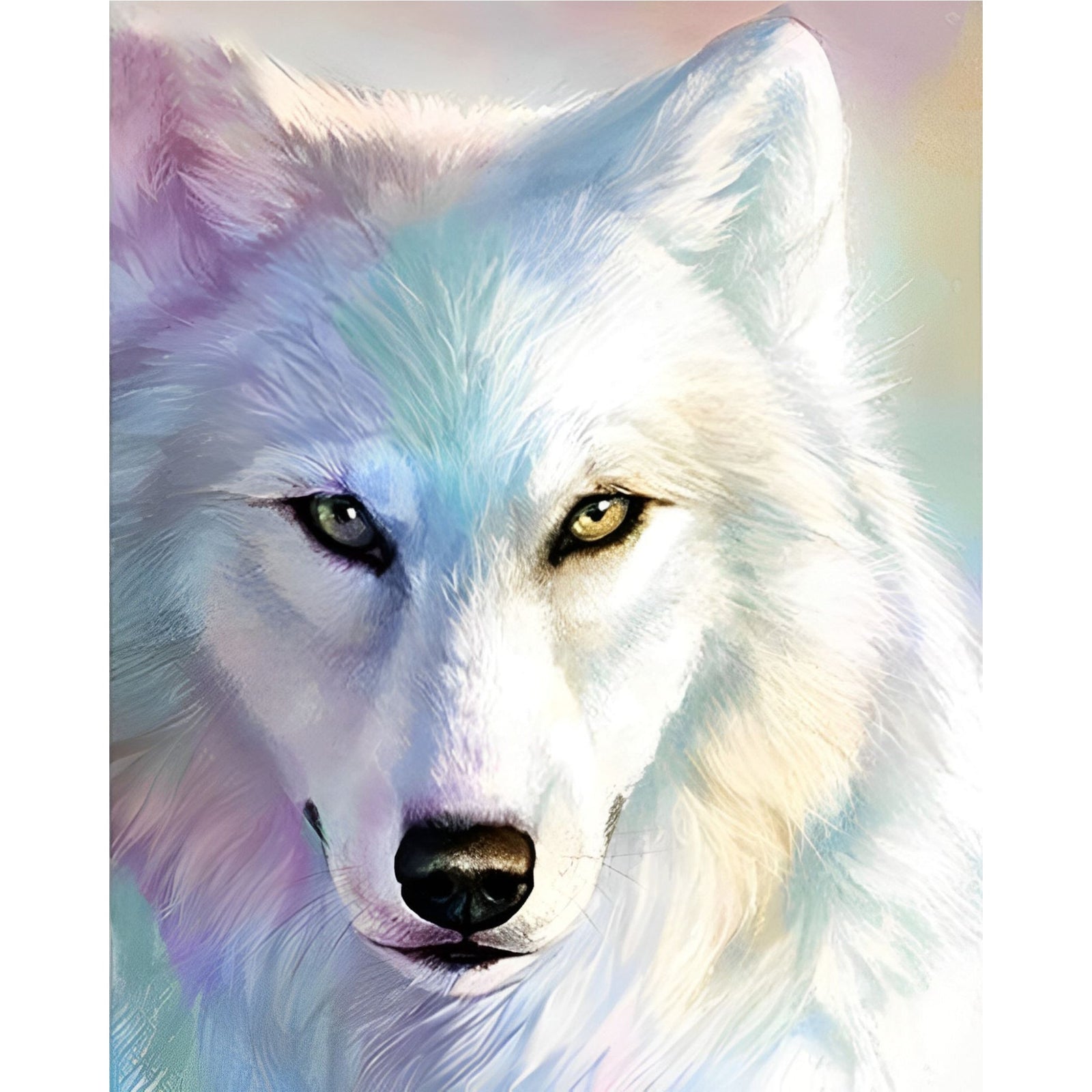 Wolf Glow | Diamond Painting Design - Full Drill Diamond Art with 5d Square or Round Diamonds - AB Drills Available