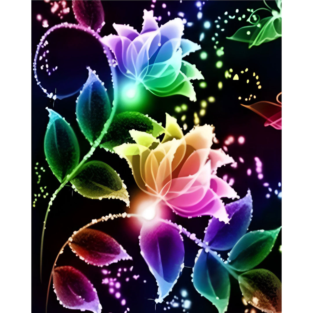 Modern Art Color Abstract Flowers | Diamond Painting