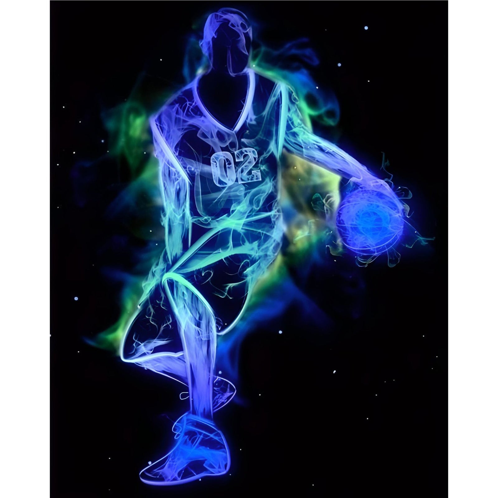 Fantastic Dream Play Basketball | Diamond Painting Design - Full Drill Diamond Art with 5d Square or Round Diamonds - AB Drills Available