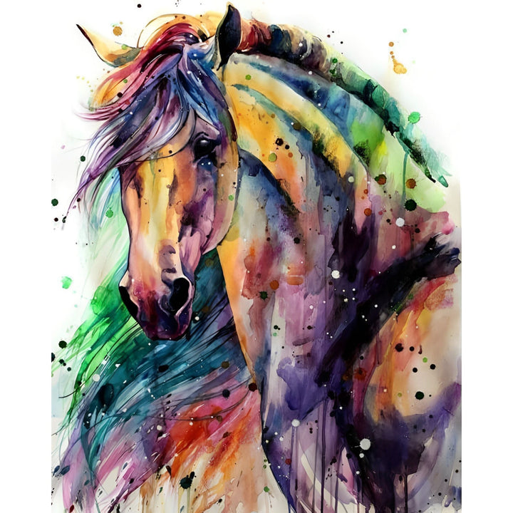 Beautiful Colorful Horse | Diamond Painting