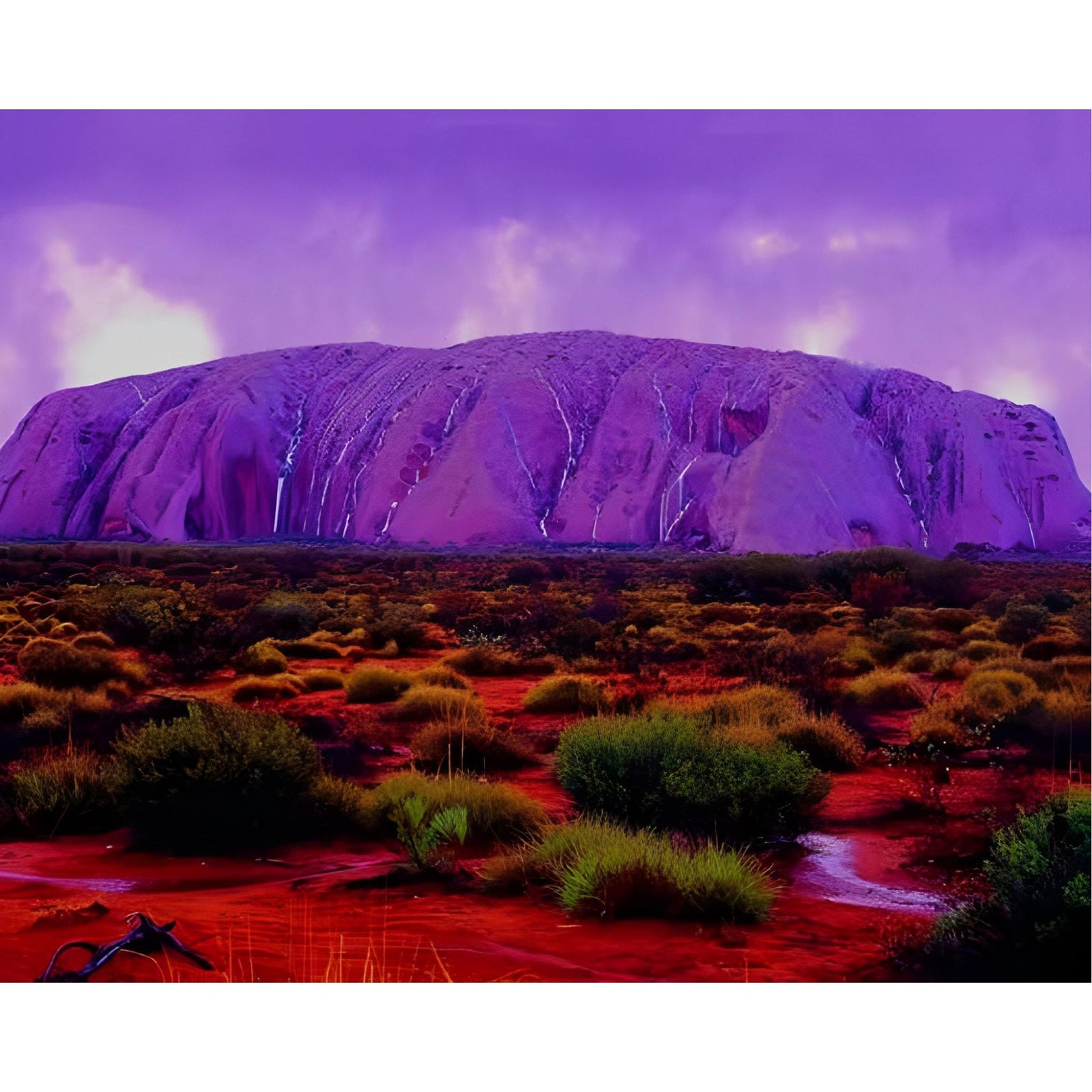 Ayers Rock Purple | Diamond Painting Design - Full Drill Diamond Art with 5d Square or Round Diamonds - AB Drills Available