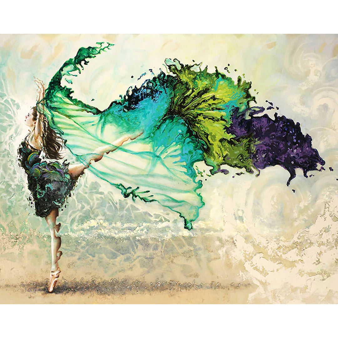 Watercolor Wonderful Dancer Girl | Diamond Painting