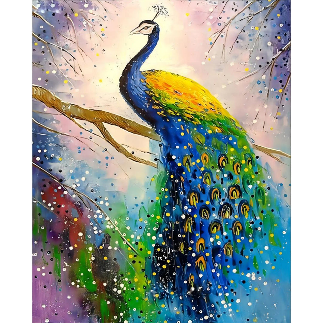 Colorful Peacock | Diamond Painting