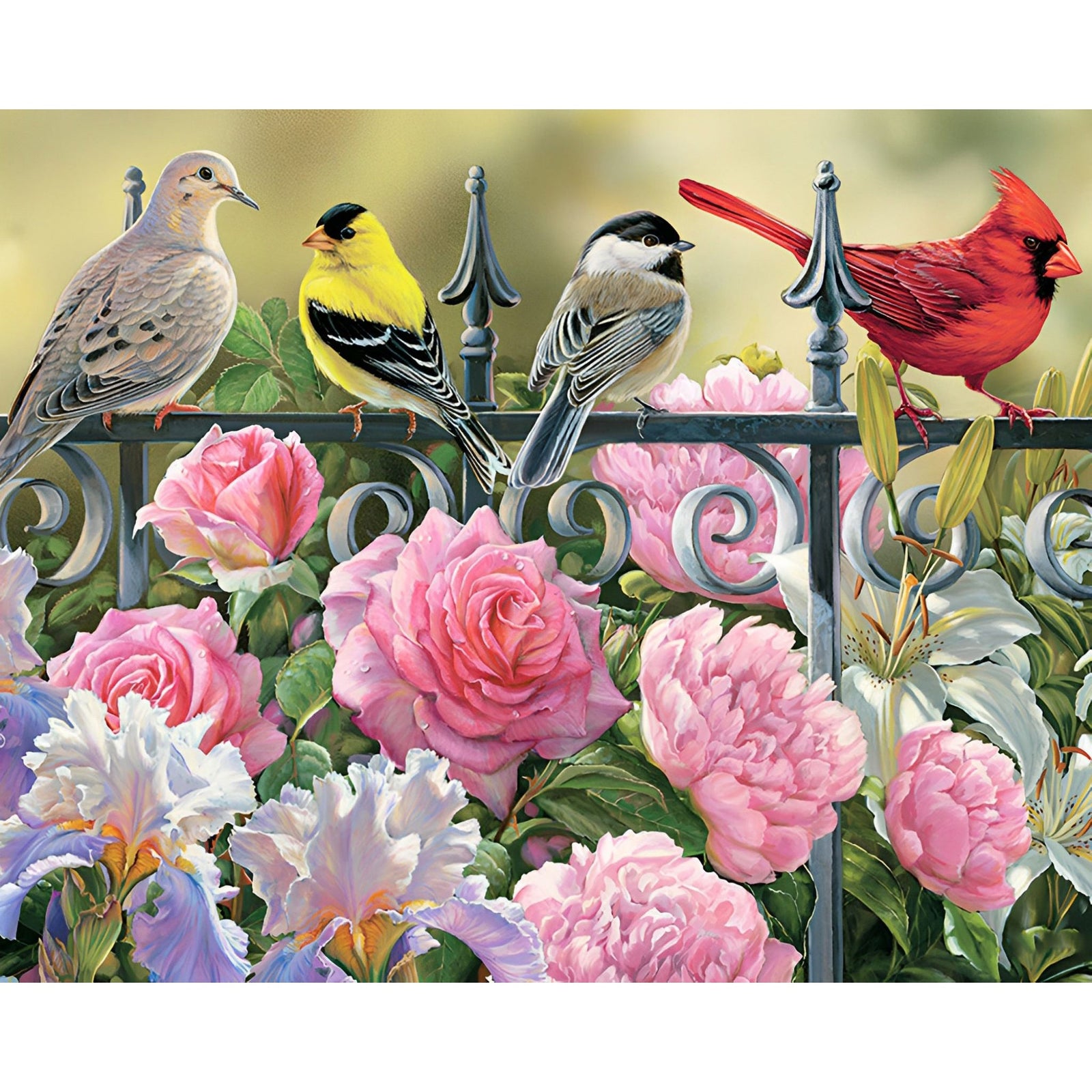 Flower And Birds | Diamond Painting Design - Full Drill Diamond Art with 5d Square or Round Diamonds - AB Drills Available