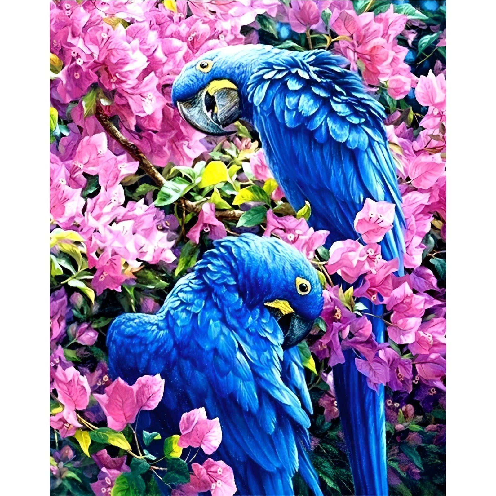 Blue Parrot | Diamond Painting Design - Full Drill Diamond Art with 5d Square or Round Diamonds - AB Drills Available